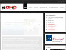 Tablet Screenshot of bmb-enterprisesinc.com